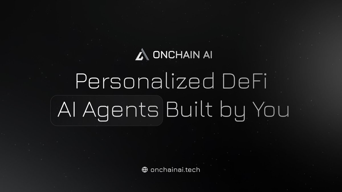 OnChainAIETH's tweet photo. Onchain AI: Personalized DeFi AI Agents Built by You 🪙

With Onchain AI, you don’t just use AI. you create it. Design your own personalized DeFi agent to meet your needs:

Name Your Agent to make it uniquely yours.
Train It with the features and data you want it to focus on.
Automate DeFi Tasks, from trading to analysis, all done autonomously.

Onchain AI empowers you to build agents that adapt to your goals, whether it’s tracking wallets, decoding tokenomics, or spotting trends. With real-time market insights, deep on-chain analysis, and hyper-custom trade alerts, your agent becomes your ultimate tool for staying ahead in the fast-paced world of DeFi.

Lead the way with your personalized DeFi AI agent!

#OnChainAi #DeFAI #DeFi #Ai #ETH