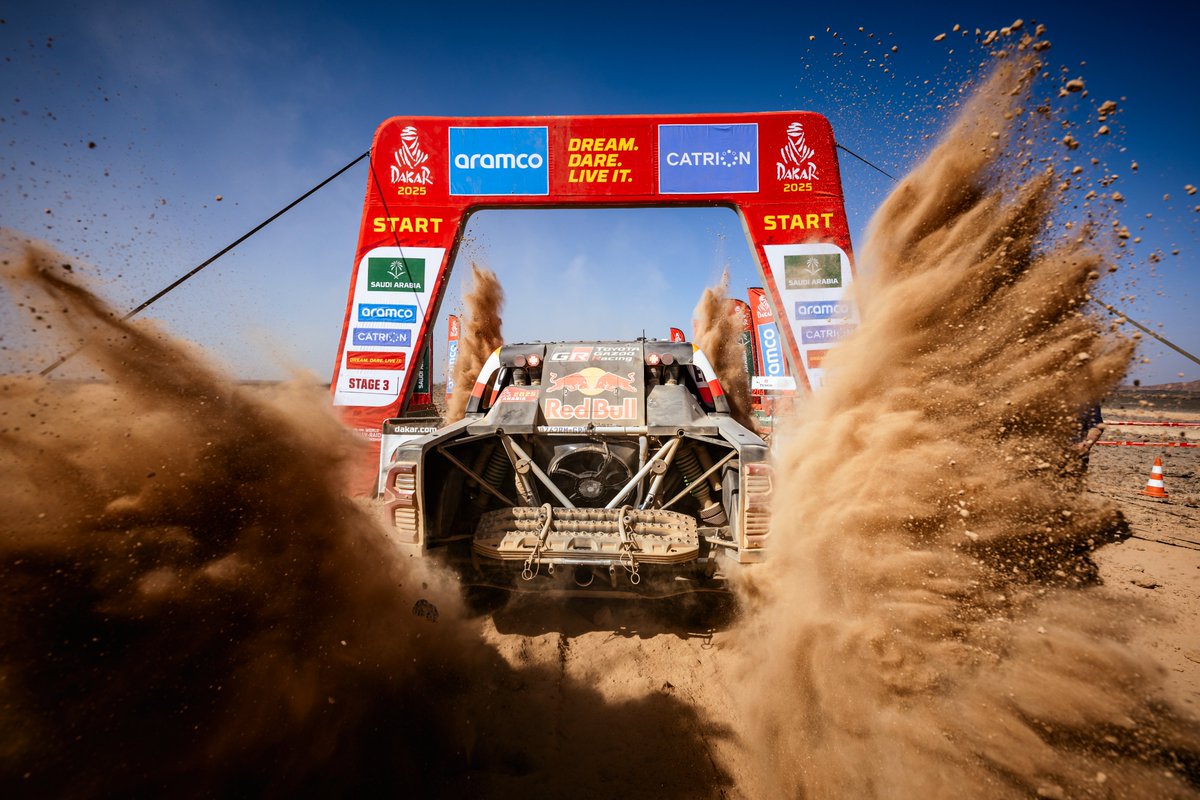 ToyotaCFAOKE's tweet photo. Stage 4 was a true test of grit and determination—watch the highlights and see how Toyota’s legendary Quality, Durability, and Reliability are conquering the desert: https://t.co/bDyEmknAf6 #BringingBackTheWin #TGR #QDR #DakarRally https://t.co/jhUsXBkTTm