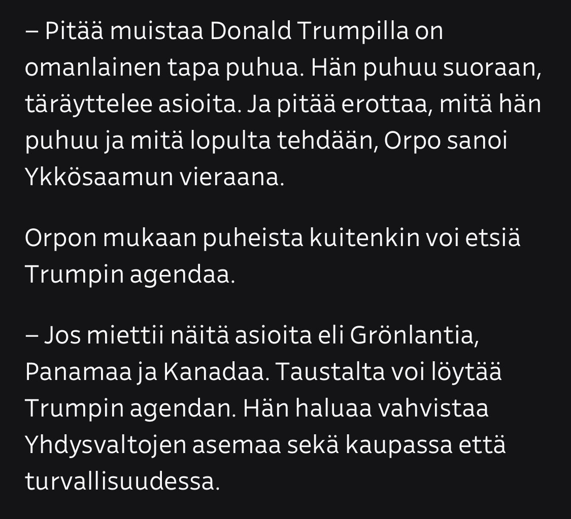 Tältä näyttää suomettuminen vuonna 2025:
