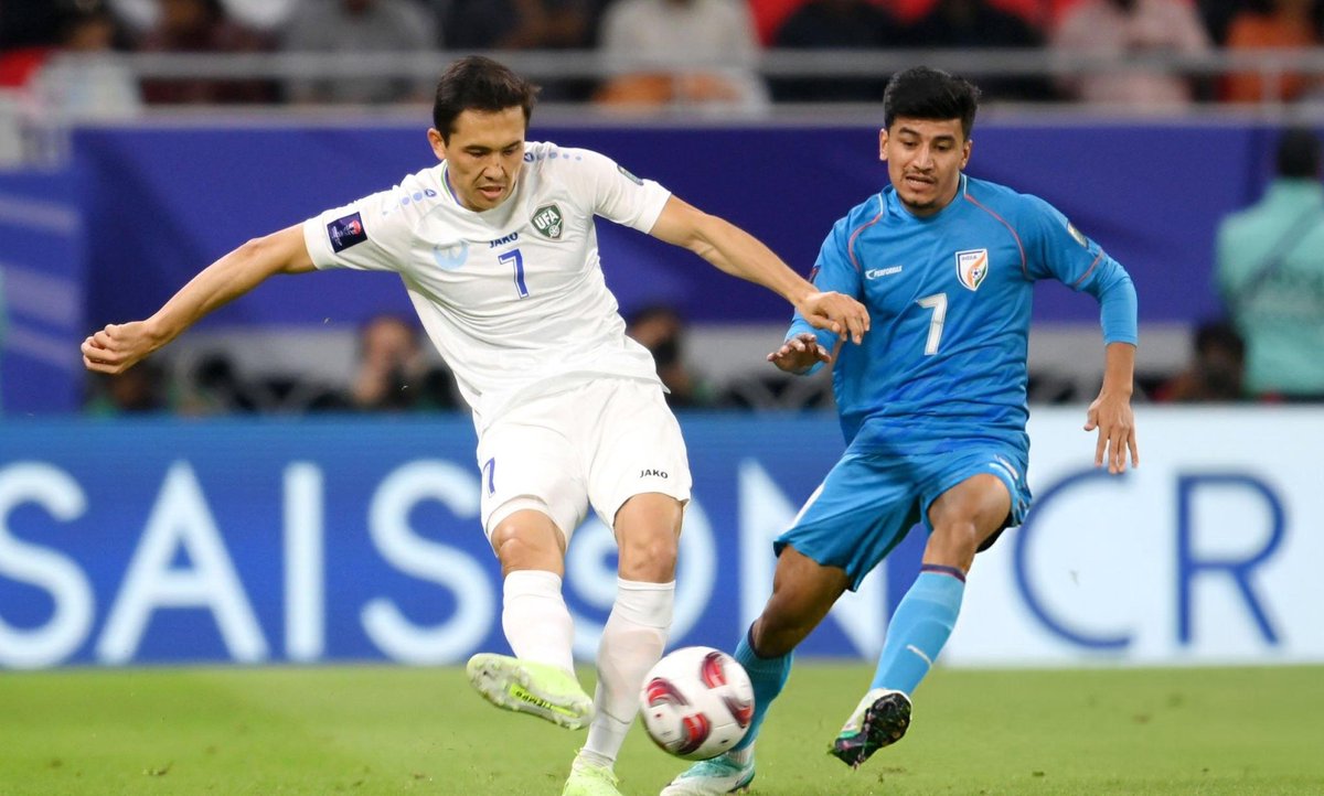 IFTWC's tweet photo. 2018 - Uzbekistan ranked 95th, India ranked 97th in #FIFA Rankings! 🇺🇿🇮🇳

2025 - Uzbekistan ranked 58th, with a player in the Premier League, and Serie A. While India is ranked 126th. 📉🔽

#IndianFootball is only going backwards with empty promises! 😐⚽

#IFTWC #AFC https://t.co/EjQFWTBovC