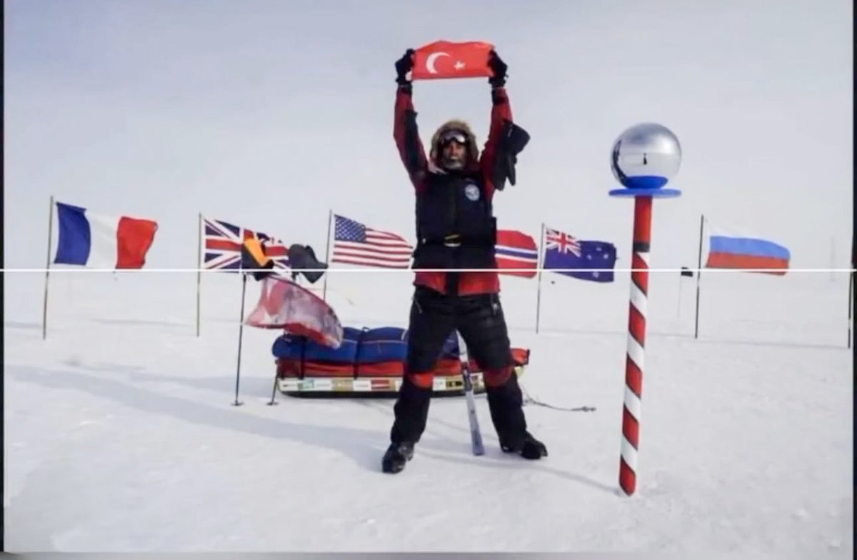 Tanıştırayım.. Ali Rıza Bilal .. Spor camiasındaki namı değer ismi ile ARB.. 

Artık yeni bir ünvanı daha var.. 

ARB Kutup Fatih’i..

Güney kutbuna tek başına, 1000 km  kızak çekerek yürüyüp bayrağımızı 🇹🇷 diken ilk Türk.. 

ARB müthiş bir hikaye yazdı..
Bir insanın