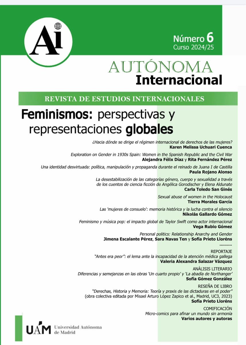 Acto de presentación Número 6 sobre FEMINISMOS ! 💜. 

A continuación, un hilo con las fotos del acto de presentación del nuevo número de la Revista AUTÓNOMA INTERNACIONAL, que tuvo lugar el pasado 17 de diciembre en la <a href="/FyL_UAM/">Filosofía y Letras | UAM</a> de la <a href="/UAM_Madrid/">UAM Autónoma Madrid</a>.