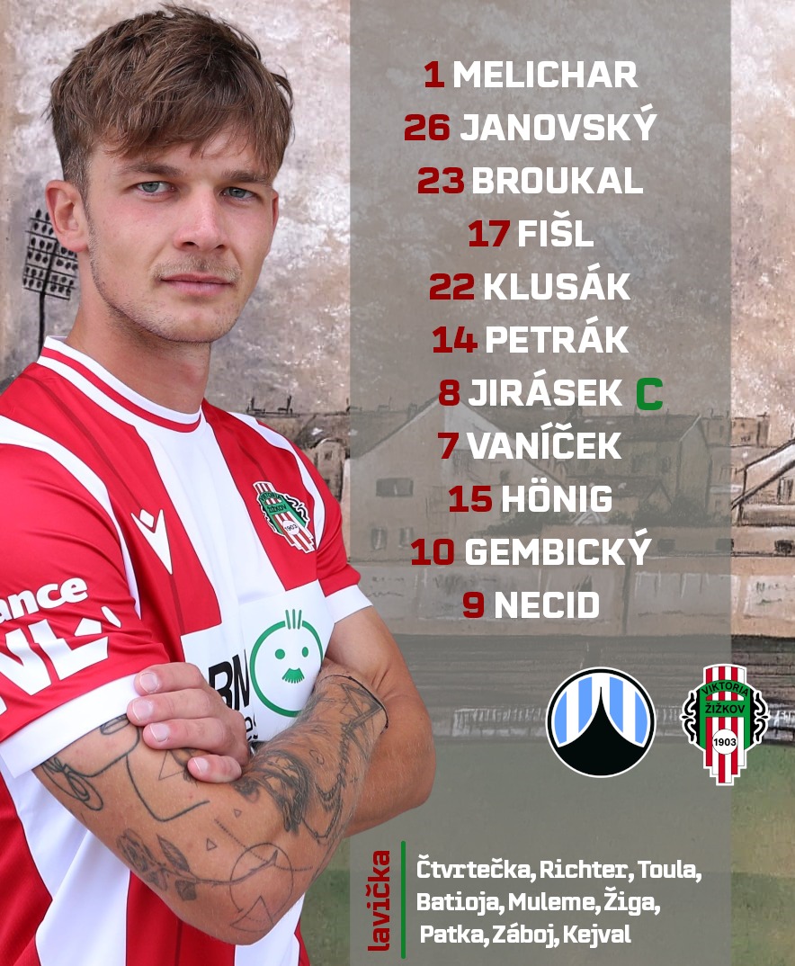 fkvz1903's tweet photo. Pod Ještědem nastoupíme v této sestavě ⤵️

#LIBZIZ   #sestava https://t.co/t5d25S02fK