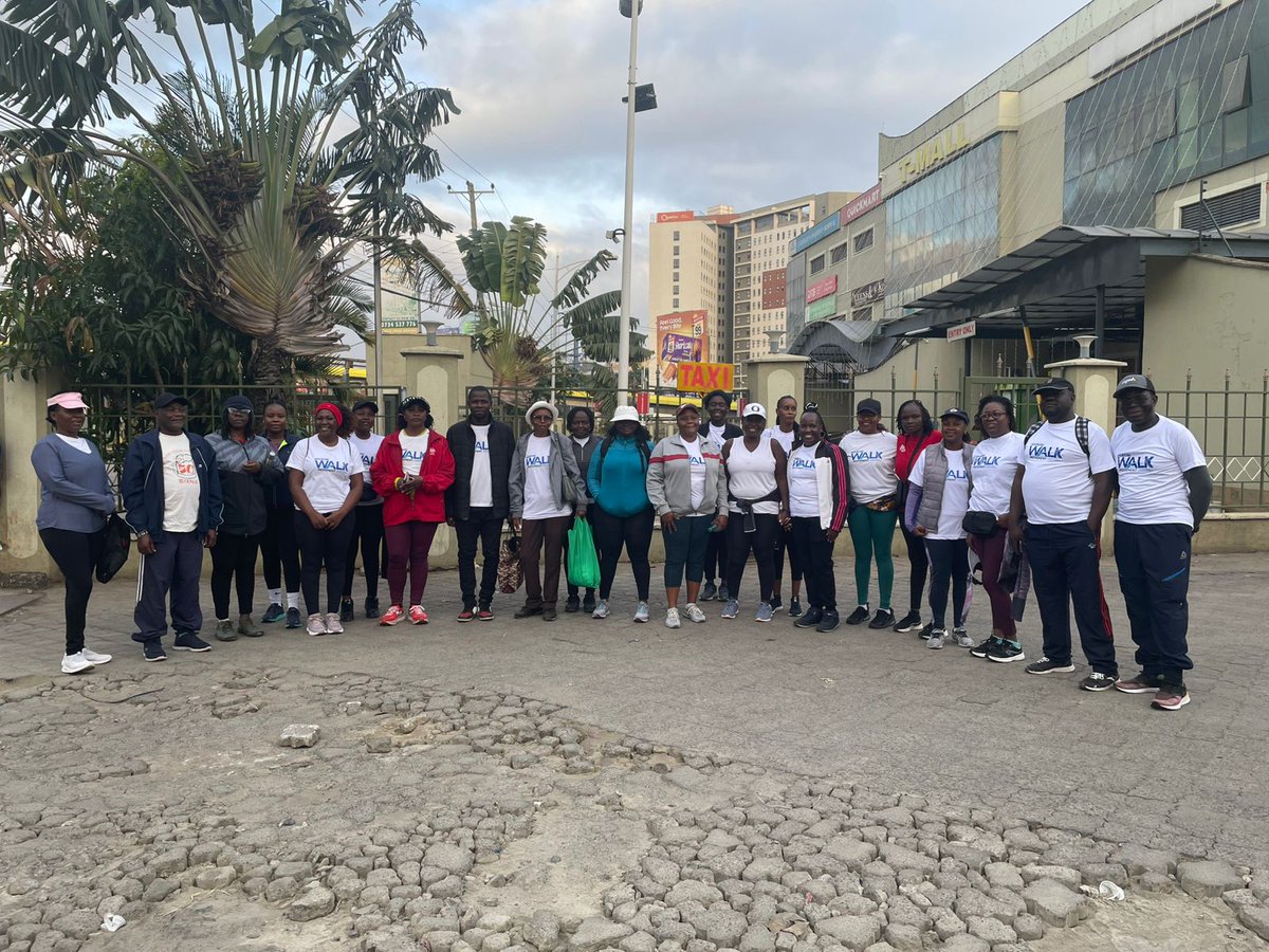 nairobiwalk's tweet photo. Today all our fitness enthusiasts joined our Saturday Morning Group Walks across 8 incredible chapters in Nairobi. 
Members explored scenic routes, connected with new people,and embraced the beauty of our vibrant city. 
A huge thank you to everyone who showed today unforgettable! https://t.co/bGtXiGKewA