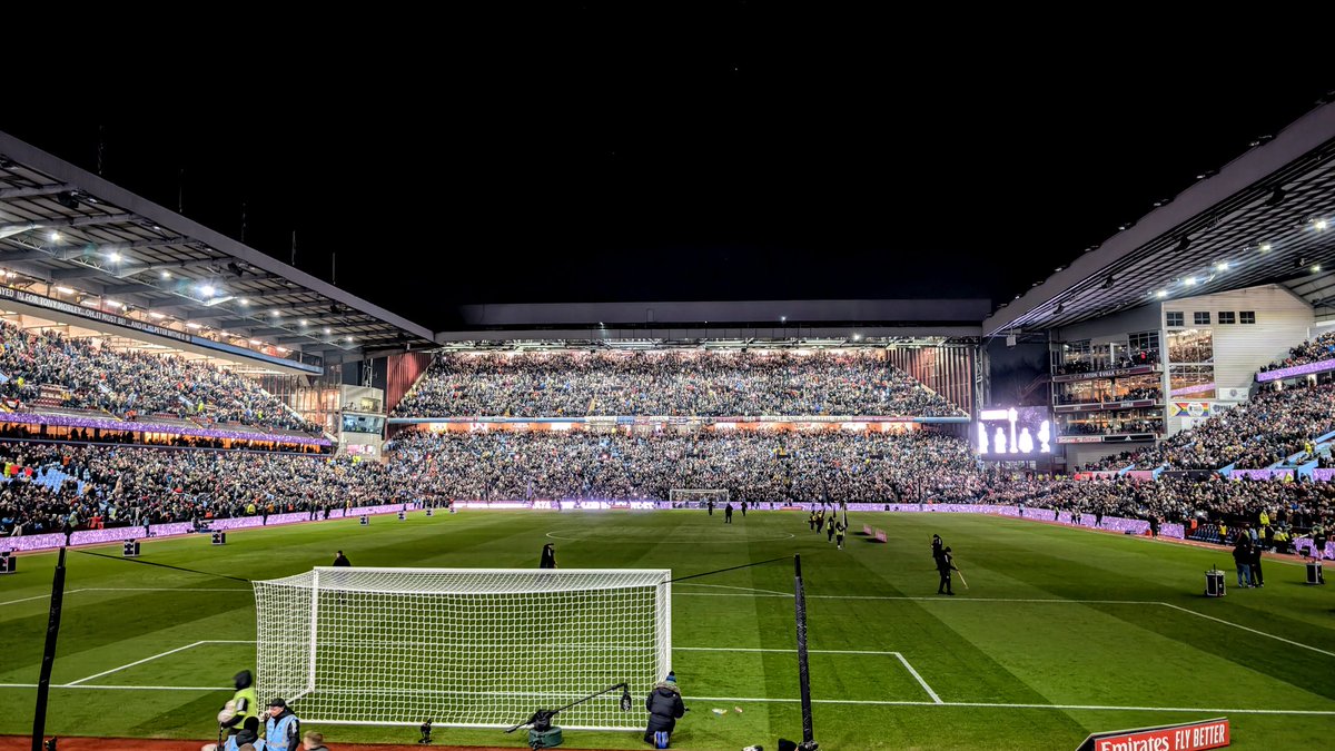 grimples's tweet photo. What a great evening to celebrate 150 years of Aston Villa and beating West Ham United In the 3rd round of the FA Cup.  UTV 💜🦁 https://t.co/JhdtLmjnq4