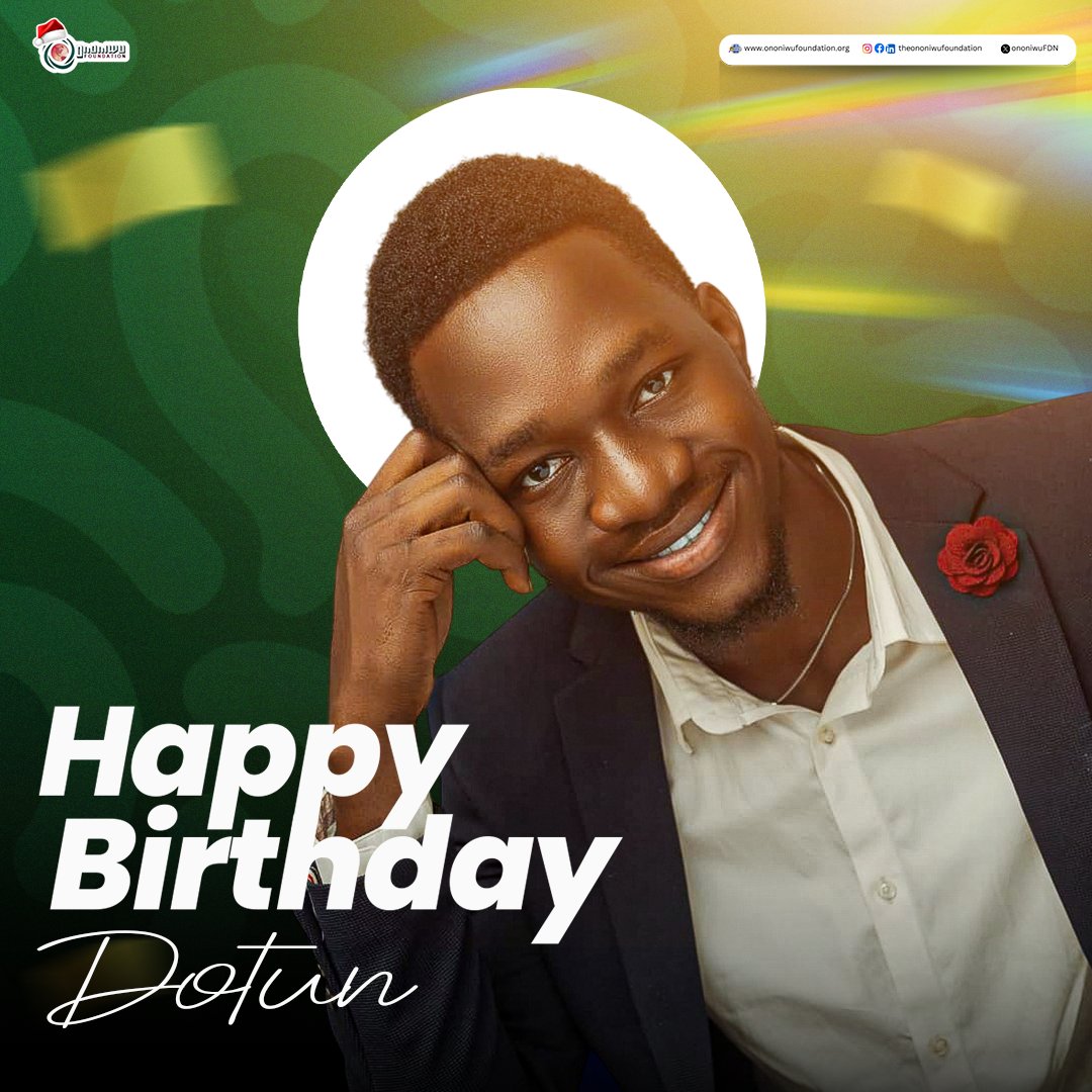 OnoniwuFDN's tweet photo. Today, we celebrate our remarkable Head of Protocol &amp; Special Duties. 

Dotun Ajibola

Your dedication, and attention to detail inspires us daily. You are an essential part of our journey, and we’re grateful for all you do. 

Wishing you endless joy, success, in the year ahead. https://t.co/4DBjXjR7CW