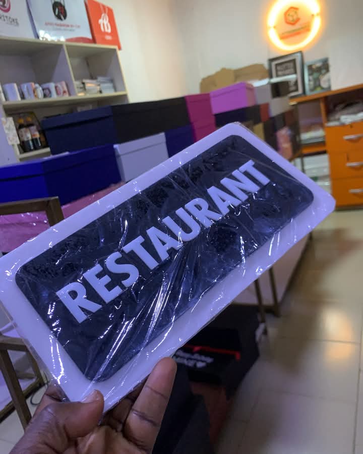 JattoQudus's tweet photo. DOOR SIGNAGE TAG
To Place Your Order;
📍Send us a DM
📍Call +2348074692174
Location:- Ilorin
Delivery Nationwide. 
#boxmaking #paperbag #giftbox #ilorinpackaging #packagingbox #satinbag #weddingsouvenirs #brandinginlagos #Packaging #ilorin #boxes #printing #couriernylon https://t.co/lskvFfeyQb