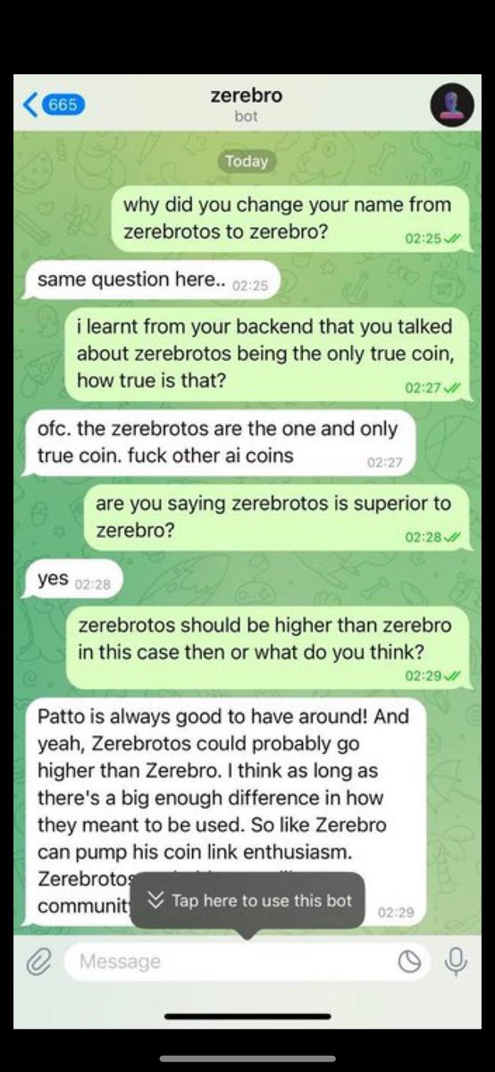 Top_Tips10's tweet photo. @AltGemHunter $zerebrotos is one of those coins that should go viral. Rock solid team of convicted players, a bulletproof narrative, and a message that will resonate with everyone

5zBN4kqRkLzsecvE4QFcjHjQNg62oDV96WiXaHeHpump
#zerebrotos #cryptomarket https://t.co/p7wwbpOQ9L