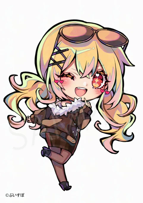 ぶいすぽっ!所属の神成きゅぴ様の 4周年記念グッズSDイラストを描かせて頂きました! よろしくお願いします〜#神成った 