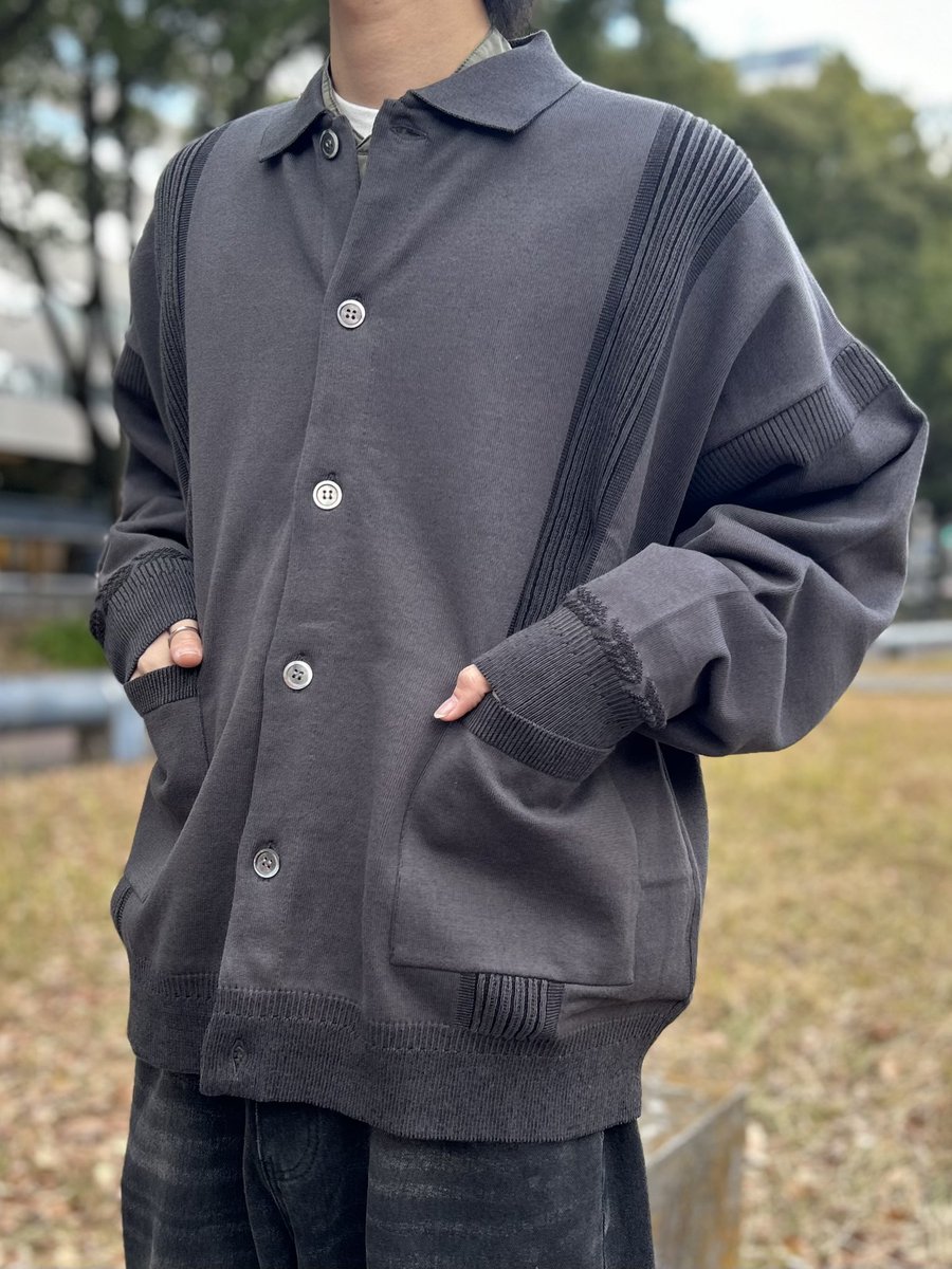 YASHIKI】 2025SS YSK-25SS-KN03 Rakki Collar Cardigan （落輝