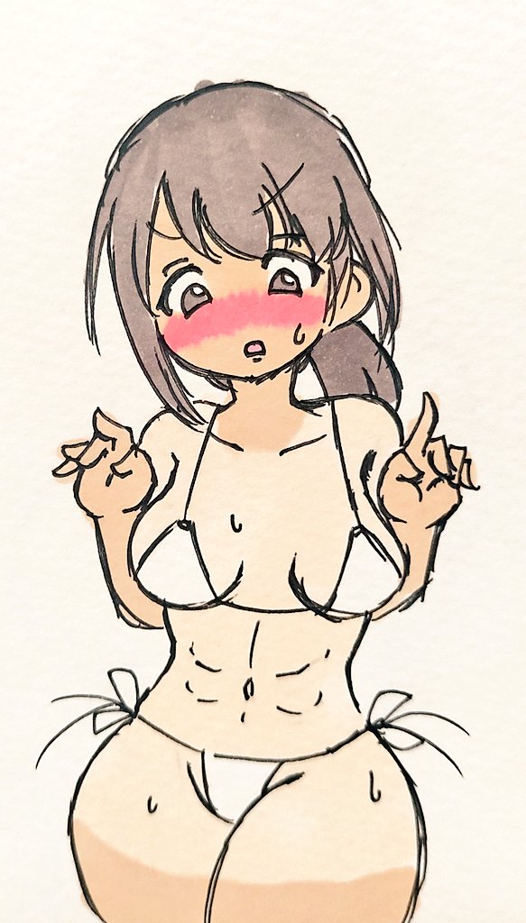 #寒い時こそ水着絵を貼ろう 