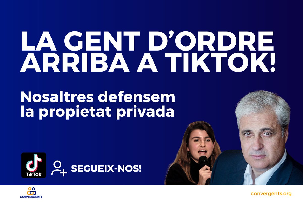 📲 TikTok necessita gent d’ordre. 

Hi estrenem perfil parlant d’habitatge i de la defensa essencial de la propietat privada.

Segueix-nos aquí: tiktok.com/@convergents.c…