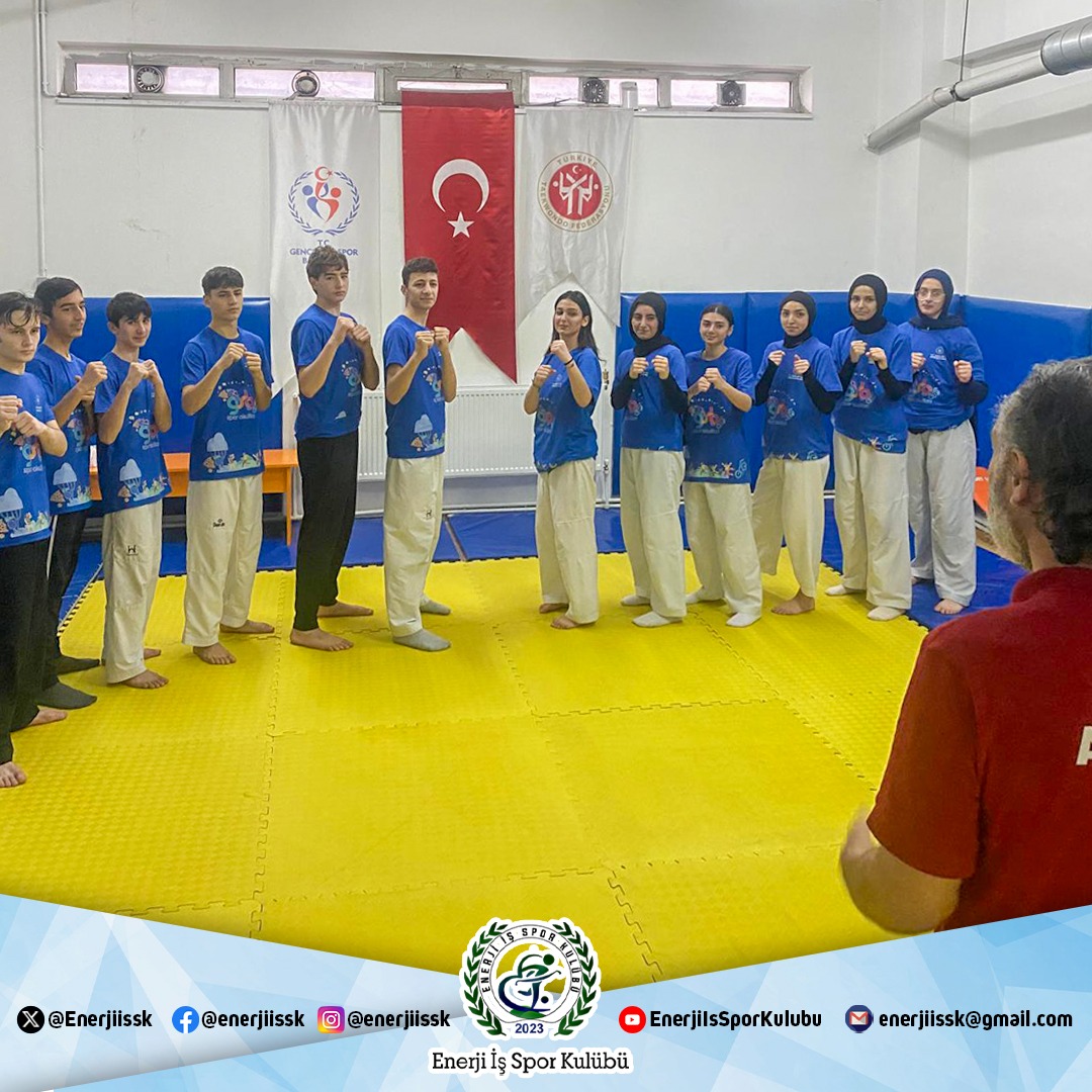 Enerjiissk's tweet photo. Enerji İş Spor Kulübü Taekwondo Takımı, 15-19 Ocak tarihleri arasında Ankara Taha Akgül Spor Salonu’nda düzenlenecek Gençler Türkiye Şampiyonası için hazır!

🏆 Sporcularımız kulübümüzün gururu olmaya devam ediyor. Sporcularımıza başarılar diliyor ve desteklerinizi bekliyoruz! https://t.co/HnO4t1jt0y