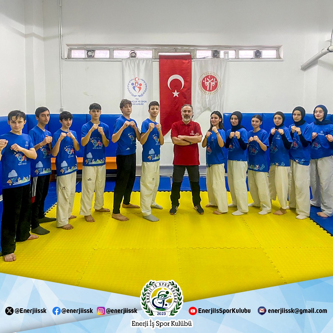 Enerjiissk's tweet photo. Enerji İş Spor Kulübü Taekwondo Takımı, 15-19 Ocak tarihleri arasında Ankara Taha Akgül Spor Salonu’nda düzenlenecek Gençler Türkiye Şampiyonası için hazır!

🏆 Sporcularımız kulübümüzün gururu olmaya devam ediyor. Sporcularımıza başarılar diliyor ve desteklerinizi bekliyoruz! https://t.co/HnO4t1jt0y