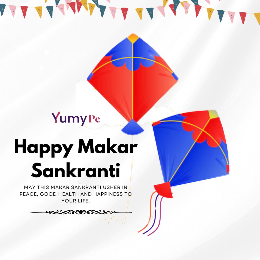 May this Makar Sankranti bring peace, good health, and boundless happiness into your life, lighting up your days with positivity and joy! 🌞🪁💫

#Yumype #MakarSankranti #PeaceAndHealth #GoodVibesOnly #HappinessInAbundance #FestiveSeason #BlessingsOfPeace #GoodHealth