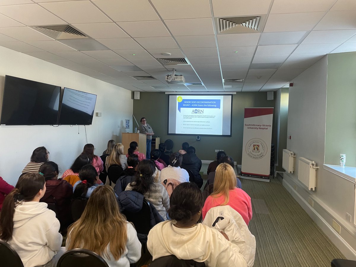 South Infirmary Victoria University Hospital (@sivuh) on Twitter photo Emma Croghan from our HSSD Department presenting on Decontamination of RIMD on Day 1 of the 2025 South-South West Theatre Foundation Programme. <a href="/BridAOSullivan/">Bridie O'Sullivan</a> <a href="/GraceReidy1/">Grace Reidy</a> #HSSD #RIMD #CSSD Emma Croghan from our HSSD Department presenting on Decontamination of RIMD on Day 1 of the 2025 South-South West Theatre Foundation Programme. <a href="/BridAOSullivan/">Bridie O'Sullivan</a> <a href="/GraceReidy1/">Grace Reidy</a> #HSSD #RIMD #CSSD