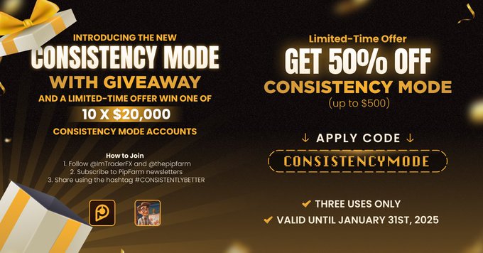 ImperfectTrader (@imtraderfx) on Twitter photo $200K Giveaway 💵💵
<a href="/thepipfarm/">PipFarm | Funded Trader Firm</a> just delivered one of the most sustainable models in the industry.
Get a free account, rules are simple.
Follow <a href="/ImTraderFX/">ImperfectTrader</a> and <a href="/thepipfarm/">PipFarm | Funded Trader Firm</a>
Subscribe to PipFarm newsletter - tinyurl.com/pipfarmlist
Share using the hashtag $200K Giveaway 💵💵
<a href="/thepipfarm/">PipFarm | Funded Trader Firm</a> just delivered one of the most sustainable models in the industry.
Get a free account, rules are simple.
Follow <a href="/ImTraderFX/">ImperfectTrader</a> and <a href="/thepipfarm/">PipFarm | Funded Trader Firm</a>
Subscribe to PipFarm newsletter - tinyurl.com/pipfarmlist
Share using the hashtag
