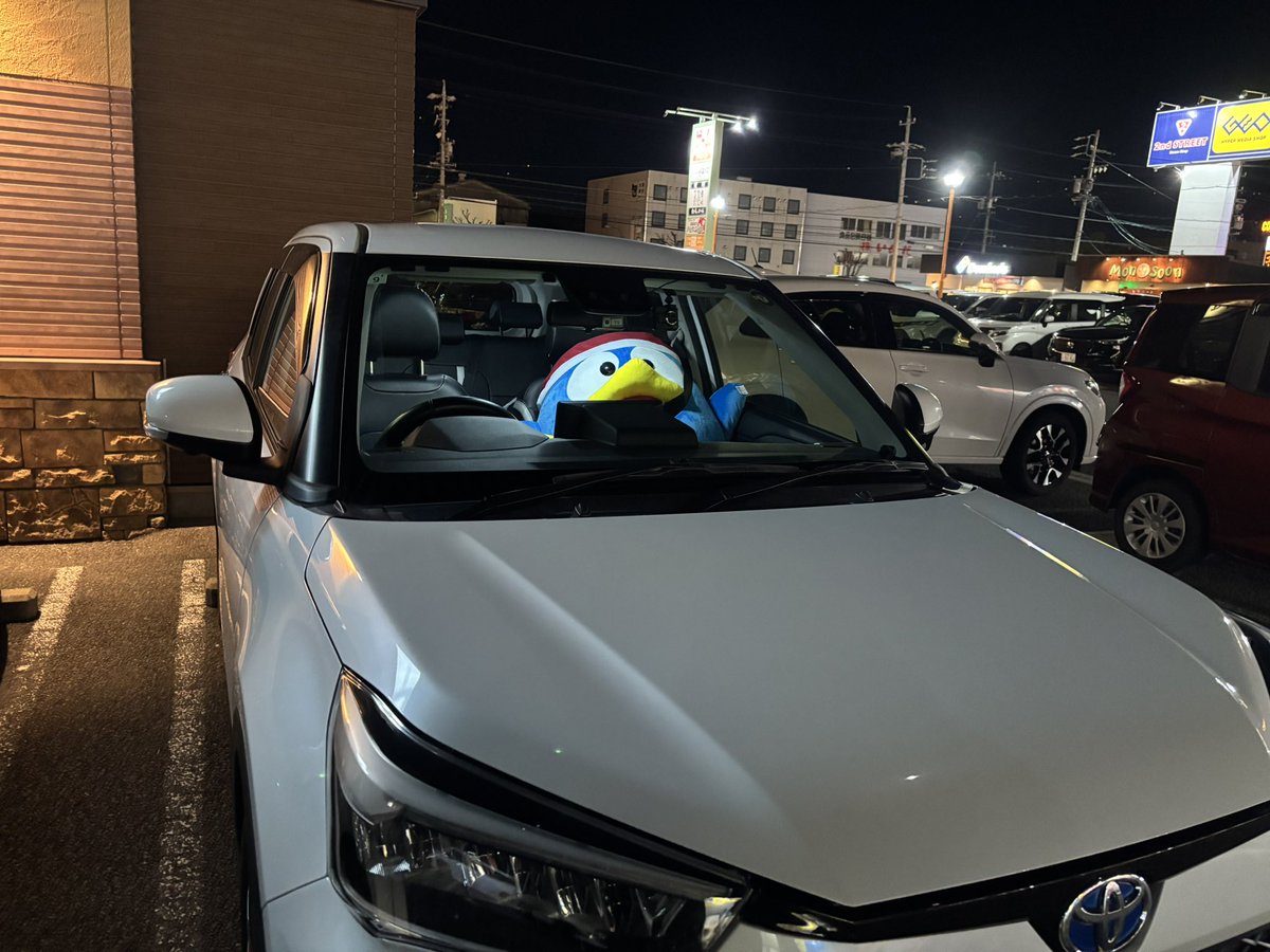 Shokokudou's tweet image. 友達のドンペンを助手席に乗っけるなんて
思いもしなった😂

 #ドンペン  #ドン・キホーテ  #RAIZE