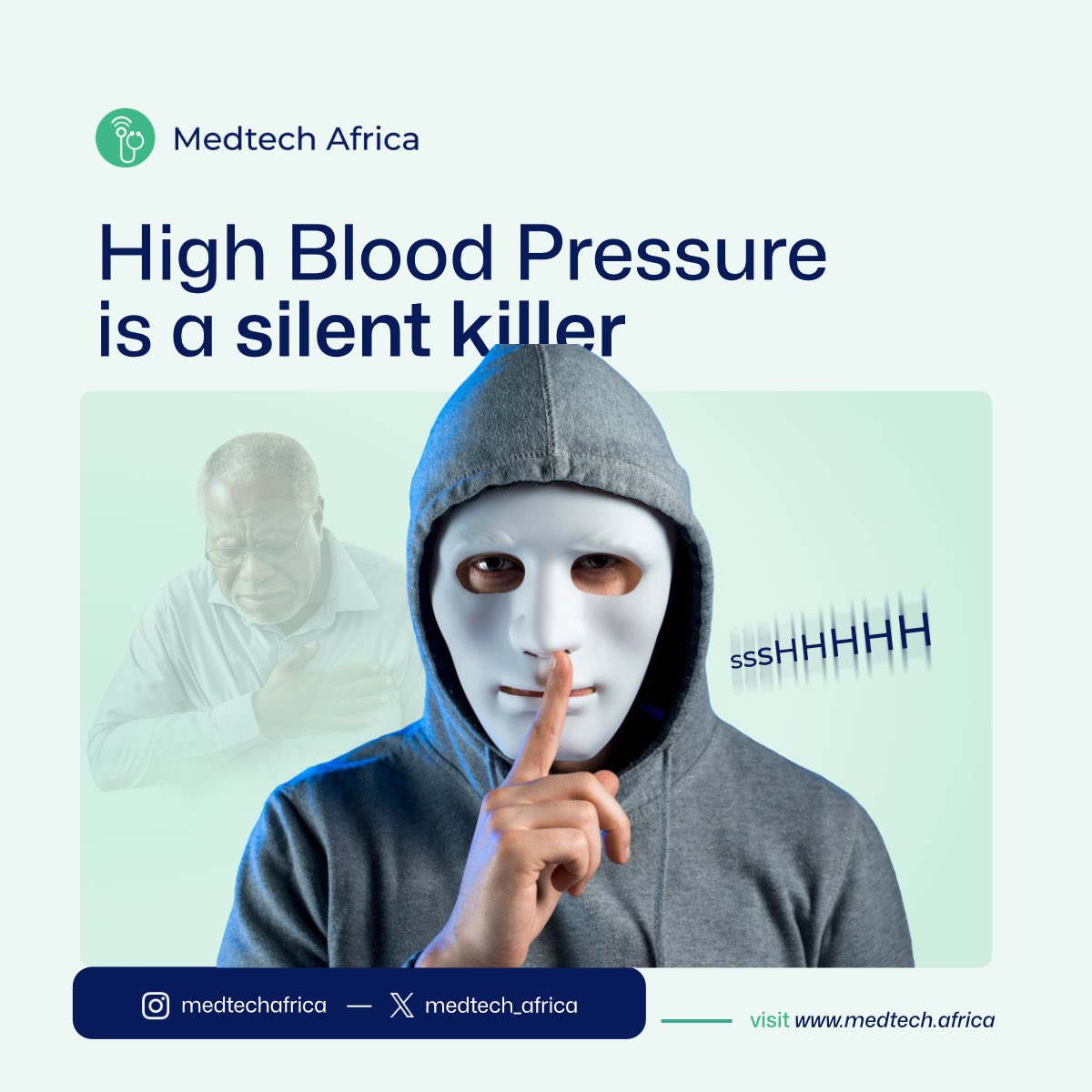 Did you know that high blood pressure is often called the “silent killer”? 

It usually has no symptoms, but over time, it can lead to serious health complications like heart disease, stroke, and kidney failure.

Why should you care?
As busy professionals, we tend to overlook our