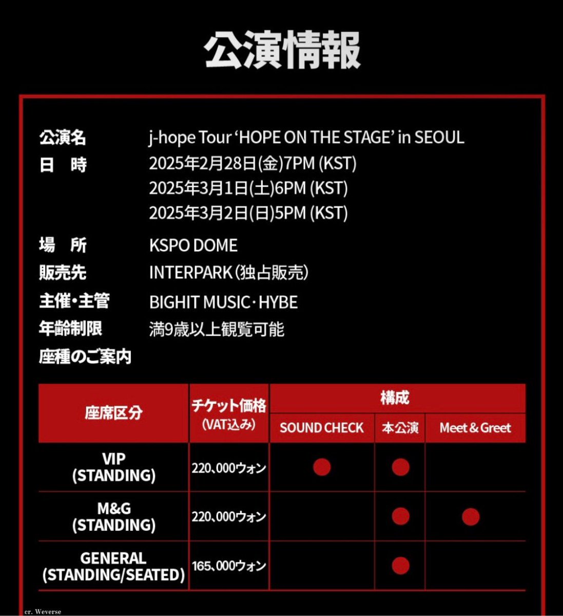 j-hope Tour 'HOPE ON THE STAGE'』のチケッティングについて徹底解説