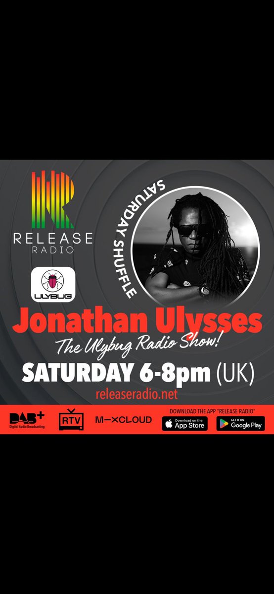 jonathanulysses's tweet photo. Come join me from 6-8pm UK Time on @ReleaseRadioUK for some Big House Music Bangers and Ulybug Exclusives. This will be FUUUUN!!!
#goodtimes #Dancing #Ulybugshow #Ulybug #UlybugRadioShow #Getinvolved #Lockin #LiveRadio https://t.co/5EBpgWau5j
