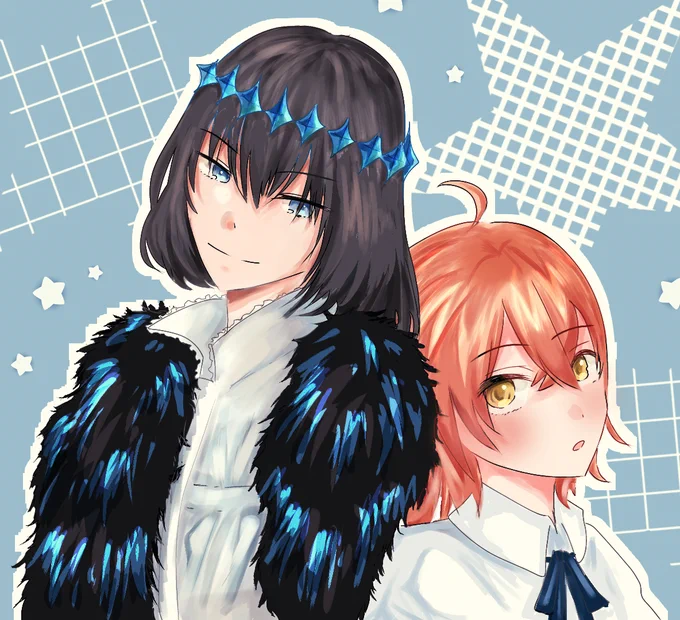 捌色さん()のイラストを色塗りさせて頂きました!可愛いオベぐだを塗る至福のひと時でした…!繊細な絵柄で細やかに塗り分けるのがとても楽しく、勉強になりました。ありがとうございます!#yo_say_oh_ 