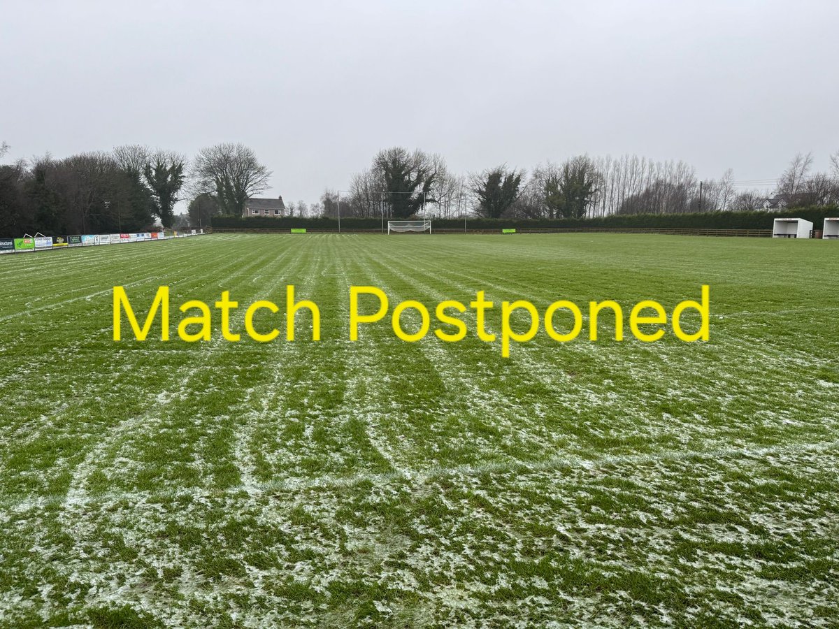 MagheraveelyFC's tweet photo. Todays 1st team match away Mountjoy is postponed. https://t.co/pBCzDCkmZR