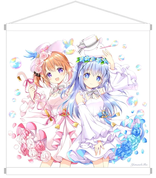 冬コミで完売した【C105新作のごちうさタペストリー】再版分の受注生産予約が開始しました!1月31日23:59までの受付です。どうぞよろしくお願いしますメロンブックス様   