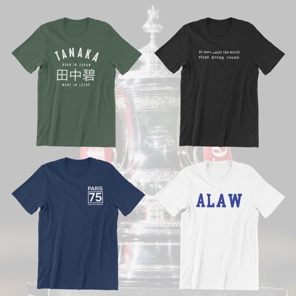 FOREVERLEEDSMOT's tweet photo. 🏆 FA Cup Competition 🏆

Win any T-shirt from our store including these best-sellers 🤩

- Follow us 
- Retweet 
- Tag a #Leeds fan

Which one are you going for

👉 https://t.co/uLb9Iw3BNj 

Competition closes at 8pm tonight 

Good luck 🤞 #lufc #mot https://t.co/y8wtejGeRV