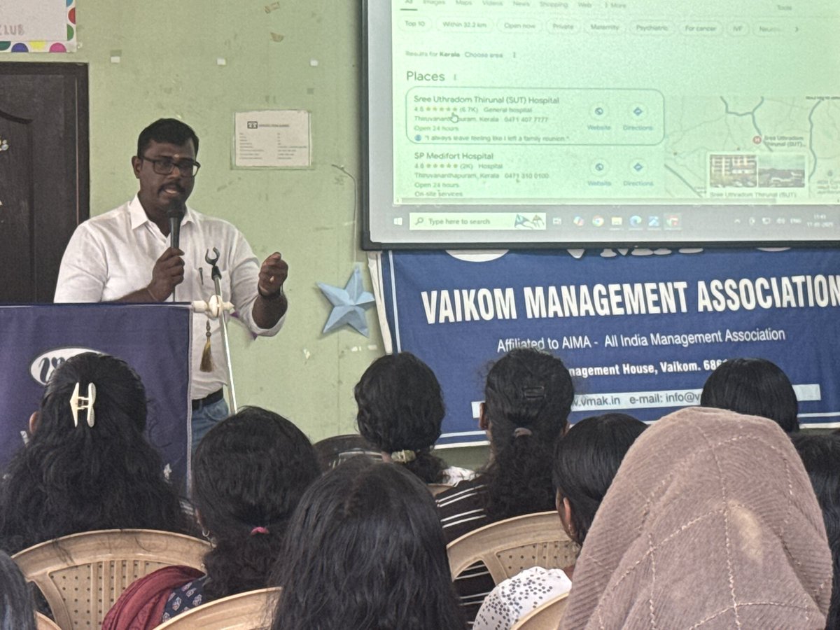 R3InfoSolutions's tweet photo. First Session in the year 2025‼️

Happy to interact with young minds.

Thankyou Management Association of Vaikom (VMA) and ICM Computers Thalayolaparambu.
#VMA #ManagementAssociation #ICMComputers #R3Infosolutions #LearnFromRupesh #StartUp https://t.co/ILK1eAaoAS