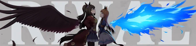 #ウマ娘#エルコンドルパサー #グラスワンダー ※クリック推奨(再掲) 