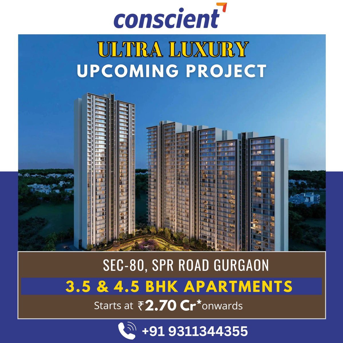 landdiscoveries's tweet image. ✨ Upcoming Luxury Launch: Conscient Parq 2, Sector 80, Gurgaon
Launch Date: February 2025

📞 Call Now for More Details &amp;amp; Booking: +91 9311344355

#ConscientParq2 #GurgaonRealEstate #UpcomingLaunch #InvestmentOpportunity #GurgaonLiving #DreamHome #landdiscoveries