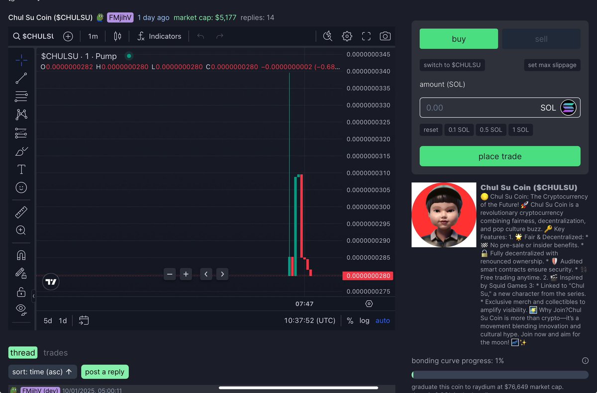 Someone copied our project and made a clone coin on Pumpfun , this is not from us. Be careful. 

pump.fun/coin/GiUegNd96…