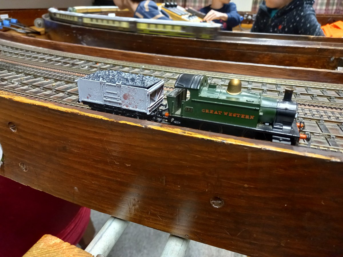 Lively morning at #youngmodelrailwayclub.  Proudly making and running their own models <a href="/ModelRailClub/">Model Railway Club</a>