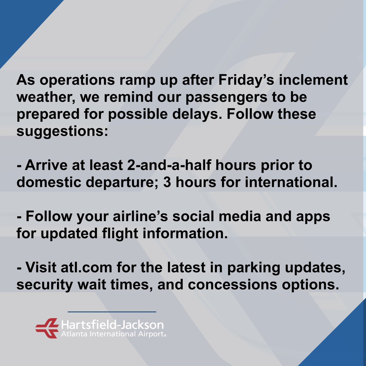 ATLairport's tweet photo. https://t.co/j3ba62T4oY