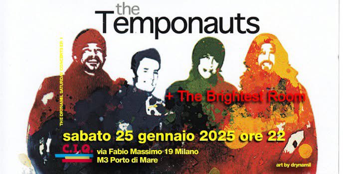 Temponauts's tweet image. Live a Milano, 25/01 + the Brightest Room

#janglepop #janglerock #paisleyunderground #rockandroll #powerpop