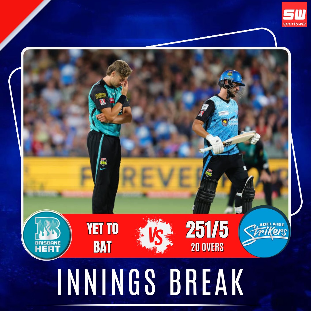 mysportswiz's tweet photo. Adelaide Strikers played WELL !
Adelaide Strikers performed well in the match and scored 251 runs in 20 overs in the Strikers vs Heat, 31st Match at Adelaide, BBL, Jan 11 2025.
https://t.co/kCz3JZ039T
#ChrisLynn #MatthewShort #ASvsBH #Ashwin #StevenSmith #INDvENg #Ashwin #SmackDown #Texas #GoBucks #Atlanta #BBL14 #Sark #Howard #Knicks #Sportswiz