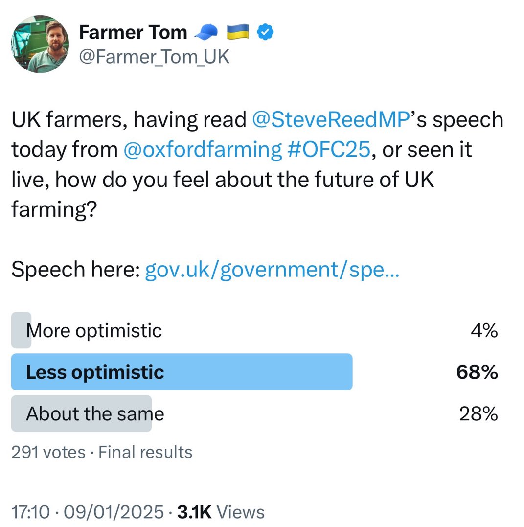 But we are rather missing the point. The idea from government is to cause massive doubt in the minds of farmers about the future of their businesses and farms. They want you to sell; they want you out of the way. This is about destabilising the countryside across the board. Look