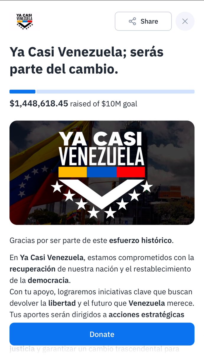 criverap29's tweet photo. @Theo_Escalona @yacasivenezuela No, la meta es 10Millones https://t.co/TFJC7oLvUi