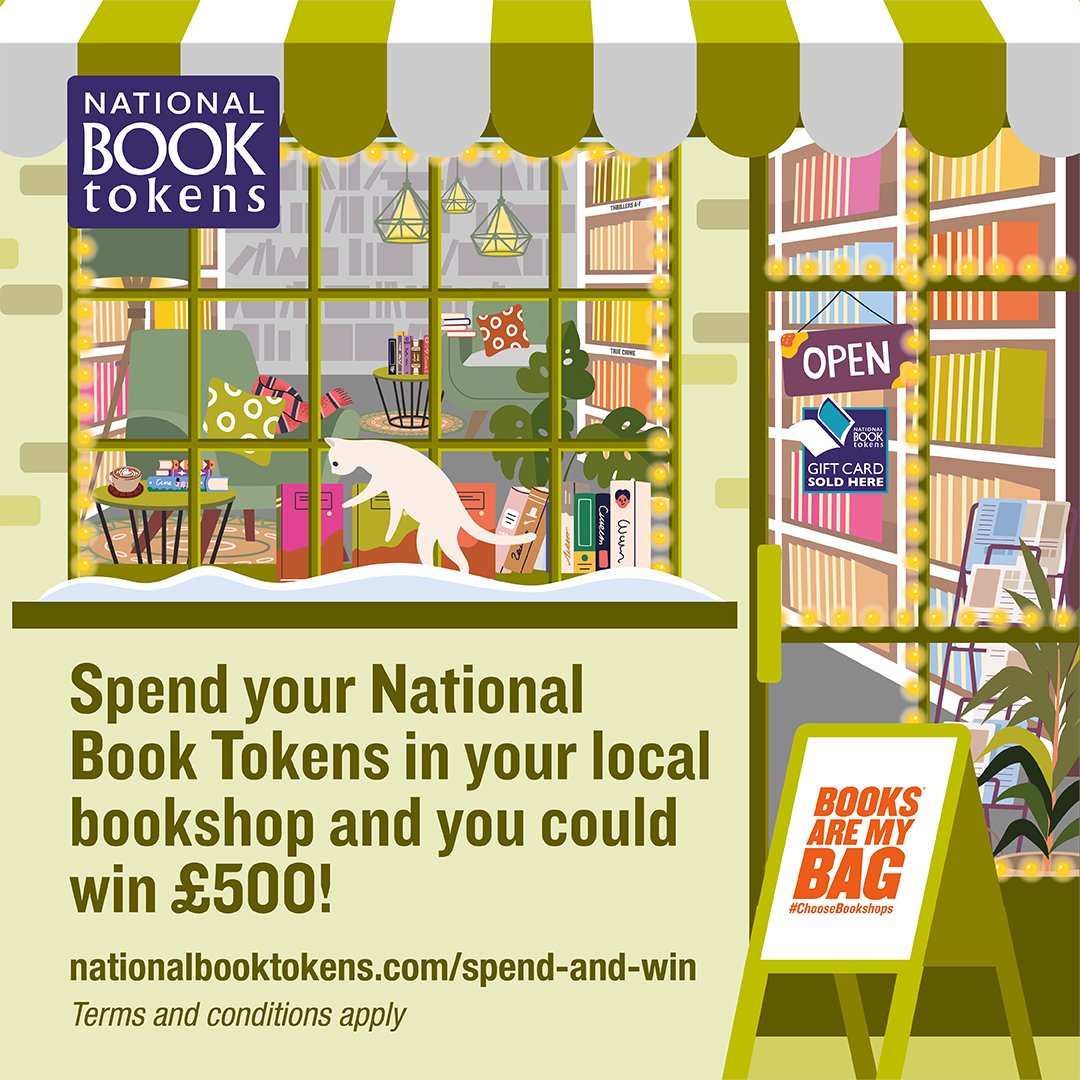 Books Are My Bag (@booksaremybag) on Twitter photo Did you get National <a href="/book_tokens/">National Book Tokens</a> for Christmas?
Spend them in your local bookshop by 28 February to be in for the chance of winning £500/€500.
Find out more: nationalbooktokens.com/spend-and-win
#ChooseBookshops Did you get National <a href="/book_tokens/">National Book Tokens</a> for Christmas?
Spend them in your local bookshop by 28 February to be in for the chance of winning £500/€500.
Find out more: nationalbooktokens.com/spend-and-win
#ChooseBookshops