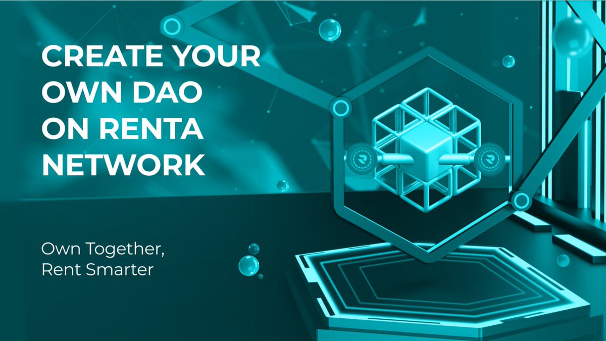 RentaNetwork's tweet photo. Build Your Own DAO on Renta: Decentralized Asset Management, Simplified!  

Exciting news! Soon, you’ll have the power to create your own DAOs with their own voting token on the Renta blockchain, paving the way for next-gen decentralized asset ownership and management. Collaborate with like-minded individuals and take control of tokenized assets like never before.

Why DAO on Renta?  

1️⃣ Streamlined Asset Management:  
Effortlessly manage tokenized assets like rentals, profit sharing, and critical decision-making directly within your DAO.  

2️⃣ Voting Power:  
DAO members get a real say. From setting rental terms to allocating profits and green-lighting new projects, every vote counts.  

3️⃣ Unmatched Transparency and Security:  
✔️ Blockchain-based records eliminate any chance of tampering.  
✔️ Smart contracts handle decisions automatically, no middlemen needed.  

4️⃣ Shared Resources:  
Pool funds seamlessly to support ambitious projects and initiatives, all backed by the power of decentralized finance.  

 Key Benefits of Renta DAOs  
🔹 Perfect for Joint Ventures: Collaborate with friends, colleagues, or investors to scale faster.  
🔹 Flexible Customization: Tailor DAO structures, voting power, and profit sharing to suit your goals.  
🔹 Built for Long-Term Success: Transparent frameworks minimize conflicts and boost harmony.  
🔹 Cost-Efficient: Cut out intermediaries and slash unnecessary fees.  
🔹 Borderless Participation: Invite global members to join your DAO and unlock worldwide opportunities.  

DAOs on Renta are redefining asset ownership—secure, efficient, and future-proof.  
📢 Let’s create the future of decentralized asset management together!

--
🔔 Don’t miss out on important updates and giveaways! Follow us on Twitter — @RentaNetwork

All relevant links https://t.co/gkQ8rg6OYF
---

#RentaNetwork #DAO #Web3 #DeFi #Blockchain #Tokenization #Decentralized