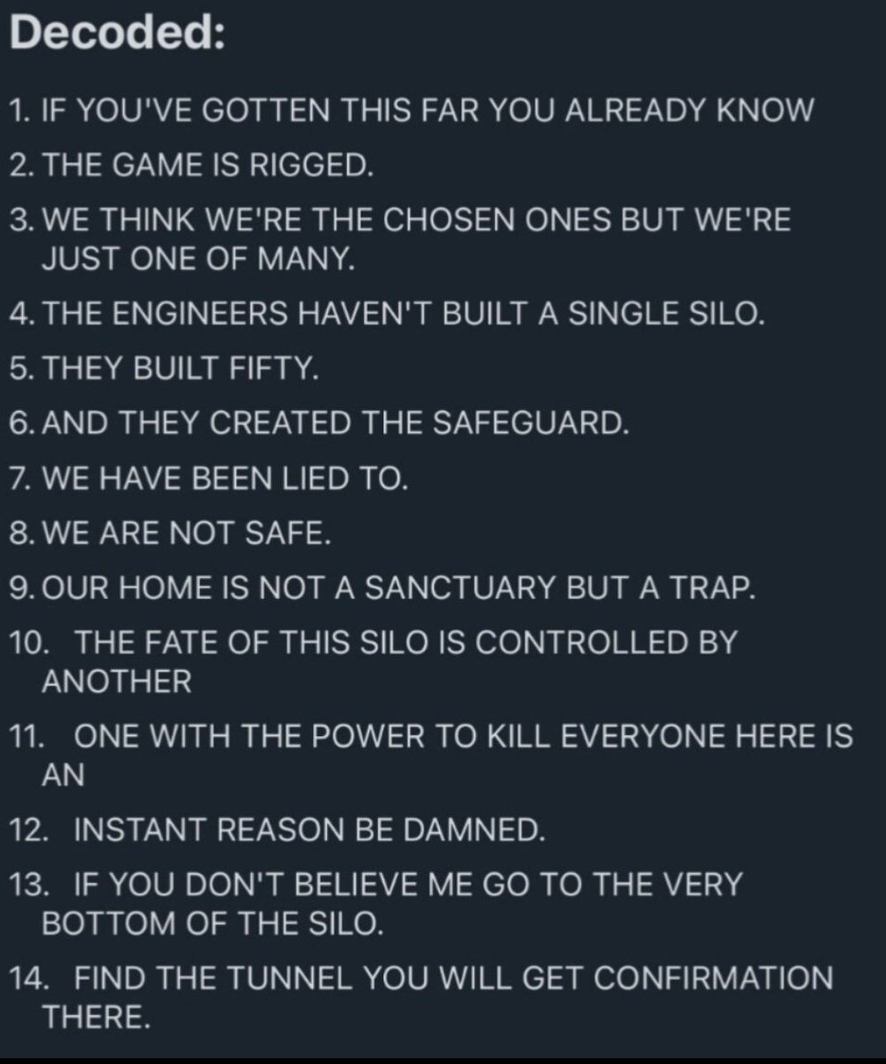 BastaniArtin's tweet image. This is the code.
#Silo 
#Silo2