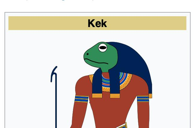 Hey <a href="/elonmusk/">Elon Musk</a> is this your deity?

en.wikipedia.org/wiki/Kek_(myth…