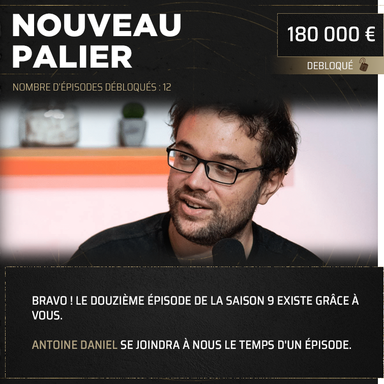 Gofroles's tweet photo. Douze épisodes existent grâce à vous !

Cerise sur le gâteau : Antoine Daniel fera partie de l’un d’eux ! https://t.co/tw4WsjsF74