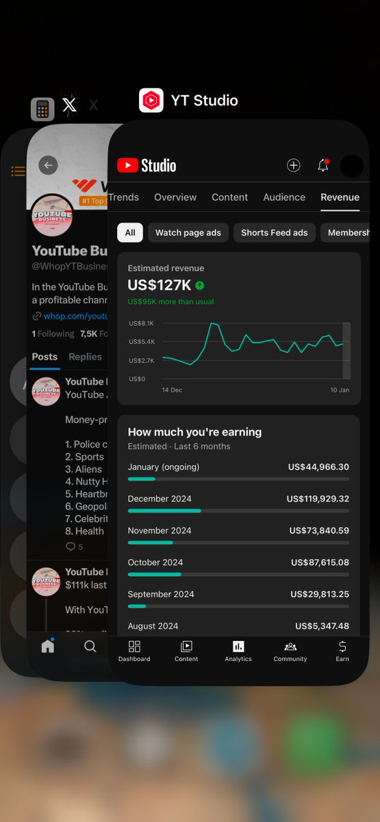 $127,000 last 28 days with YouTube.

F*ck it, I'll leak the YTA method.

Including the whole strategy, step by step.

If take action on it, you will print 0 doubts, make 2025 YOUR year.

Like + RT &amp; comment "2025" if you want it. (Must be following for DM)