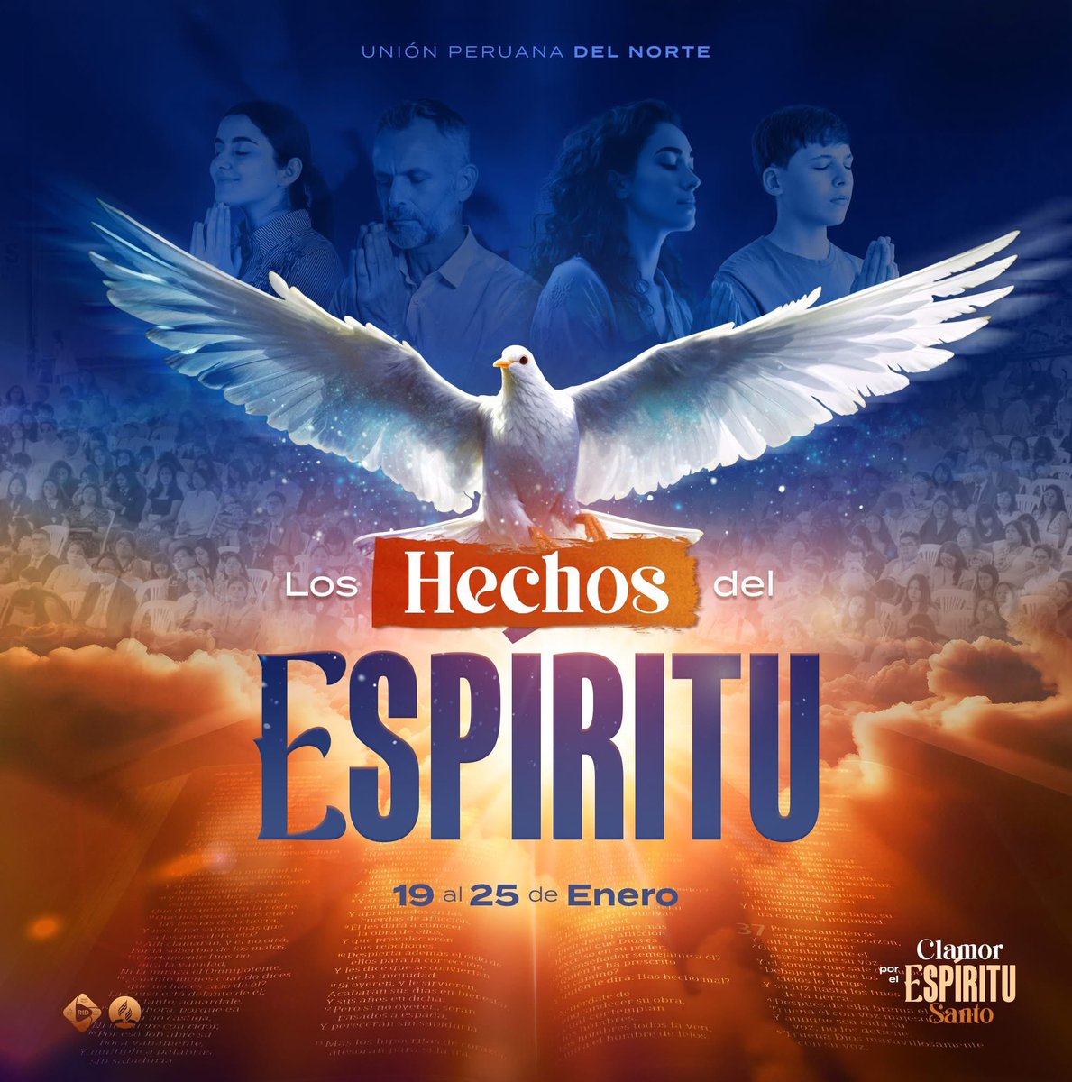 cesarterronesm's tweet photo. #ClamorPorElEspírituSanto 🕊️
Unidos en oración para un reavivamiento espiritual!
🗓️ Del 19 al 25 de enero
📖 Acompáñanos en esta semana especial junto al Pr. Daniel Montalvan 
📍 Conéctate EN VIVO por @AdventistasUPN:
⏰ 7:30 p.m.(Domingo 19 a Viernes 24)
⏰ 11:00 a.m.(Sábado 25) https://t.co/mWz6Z0Zk42
