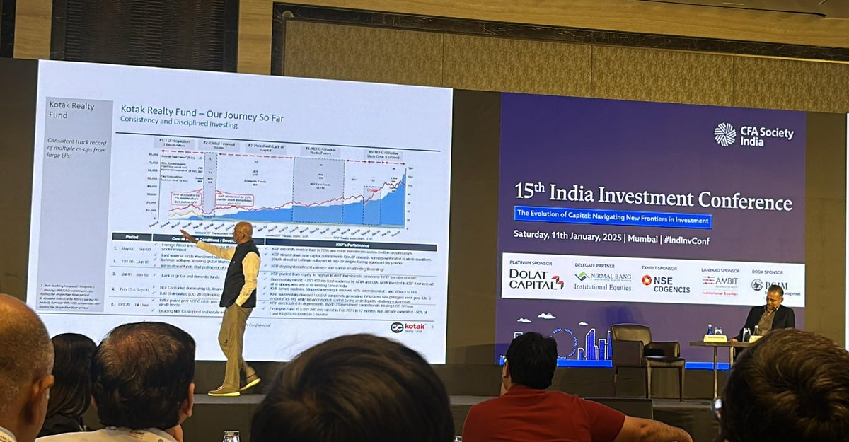 CFASocietyIndia's tweet photo. Now starting: A conversation with Srini Srinwasan, Managing Director, Kotak Alternate Asset Managers with @rnsehgal , CFA, on Private Market Investing in India. #IndInvConf https://t.co/BbaZo0wEXu