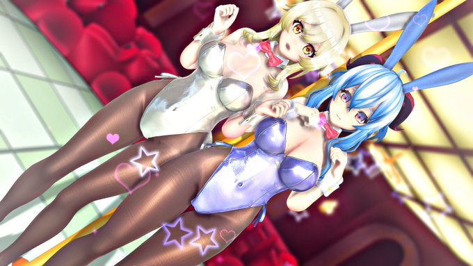 バニーガールの蛍ちゃんと甘雨ちゃん #COM3D2 