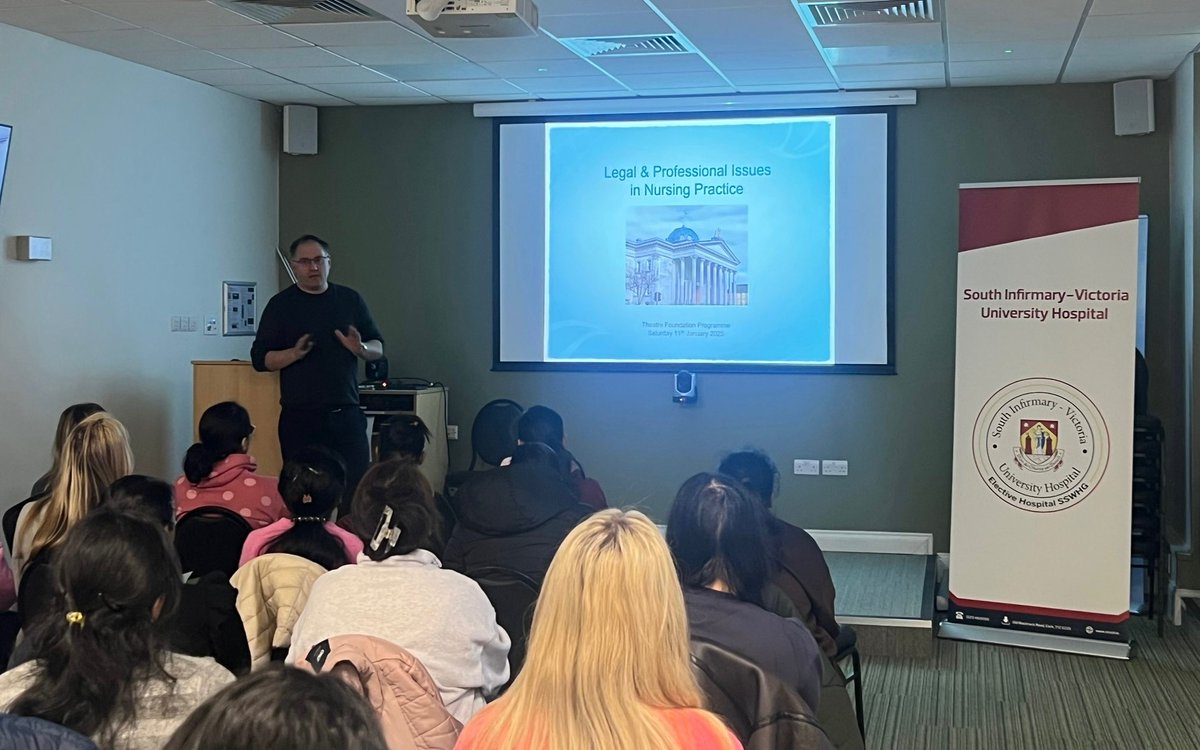 South Infirmary Victoria University Hospital (@sivuh) on Twitter photo David O’Brien presenting on Legal and Professional Issues in Nursing Practice on Day 1 of the 2025 South-South West Hospital Group Theatre Foundation Programme.
<a href="/BridAOSullivan/">Bridie O'Sullivan</a>
<a href="/GraceReidy1/">Grace Reidy</a>
<a href="/SineadHorgan1/">Sinead Horgan</a>
<a href="/NoreenGalvin6/">Noreen Galvin</a>
@HrSswhg
#Nursing #Healthcare #OperatingTheatre David O’Brien presenting on Legal and Professional Issues in Nursing Practice on Day 1 of the 2025 South-South West Hospital Group Theatre Foundation Programme.
<a href="/BridAOSullivan/">Bridie O'Sullivan</a>
<a href="/GraceReidy1/">Grace Reidy</a>
<a href="/SineadHorgan1/">Sinead Horgan</a>
<a href="/NoreenGalvin6/">Noreen Galvin</a>
@HrSswhg
#Nursing #Healthcare #OperatingTheatre