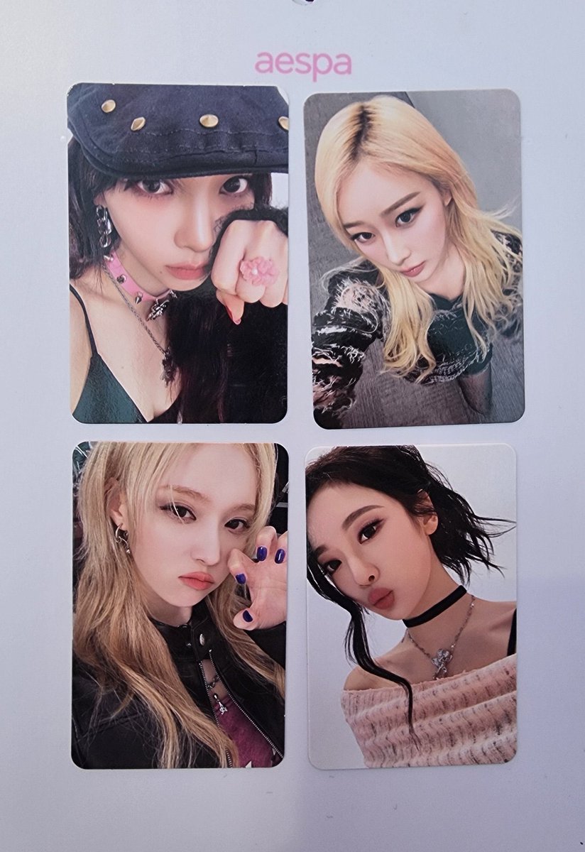 🔎 smtown live 2025 aespa - fortune scratch card set - group photo